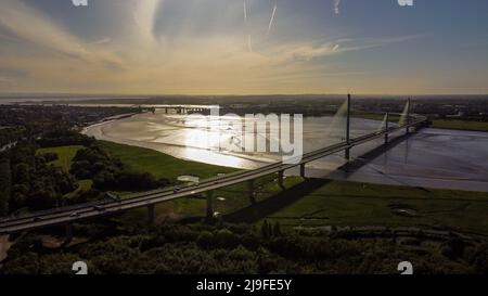 Gateway Bridge , Runcorn , Widnes 2022 Stockfoto