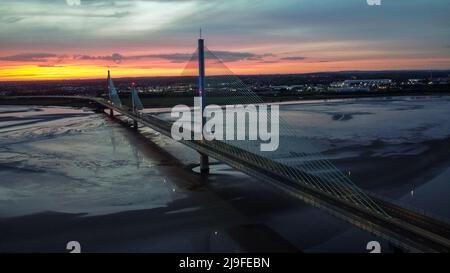 Gateway Bridge , Runcorn , Widnes 2022 Stockfoto