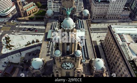 Liverpool, Liver Building Stockfoto