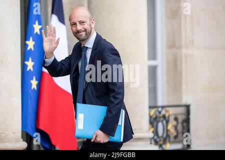 The Elysee Presidential Palace in Paris, 23. Mai 2022. Am 23. Mai 2022 trifft der französische Minister Stanislas Guerini zum ersten minister des rates im Pariser Elysee-Palast ein. Foto von Eliot Blondt/ABACAPRESS.COM Stockfoto