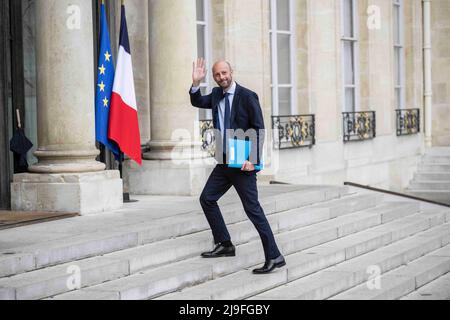 The Elysee Presidential Palace in Paris, 23. Mai 2022. Am 23. Mai 2022 trifft der französische Minister Stanislas Guerini zum ersten minister des rates im Pariser Elysee-Palast ein. Foto von Eliot Blondt/ABACAPRESS.COM Stockfoto