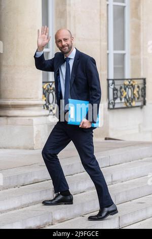 The Elysee Presidential Palace in Paris, 23. Mai 2022. Am 23. Mai 2022 trifft der französische Minister Stanislas Guerini zum ersten minister des rates im Pariser Elysee-Palast ein. Foto von Eliot Blondt/ABACAPRESS.COM Stockfoto