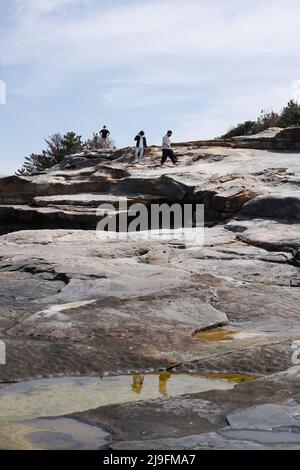 kansai, japan, 2022/02/05 , das Senjojiki Rock Plateau im Yoshino-Kumano Nationalpark (Yoshino-Kumano Kokuritsu Kōen) ist ein Nationalpark mit Sever Stockfoto