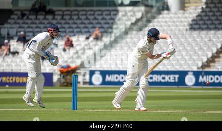 Middlesex gegen Durham bei der LV Insurance County Championship als Lords am 19.. Mai 2022 Stockfoto