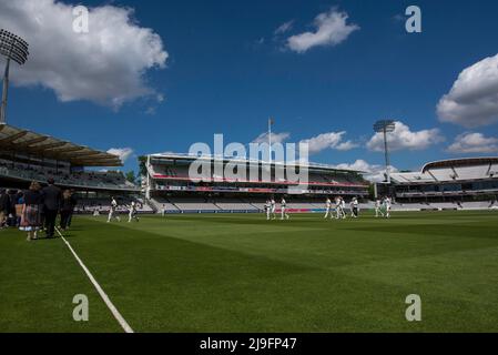 Middlesex gegen Durham bei der LV Insurance County Championship als Lords am 19.. Mai 2022 Stockfoto