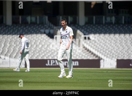 Middlesex gegen Durham bei der LV Insurance County Championship als Lords am 19.. Mai 2022 Stockfoto