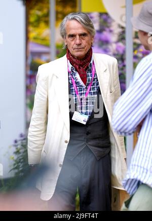 Jeremy Irons beim Pressetag der RHS Chelsea Flower Show im Royal Hospital Chelsea, London. Bilddatum: Montag, 23. Mai 2022. Stockfoto