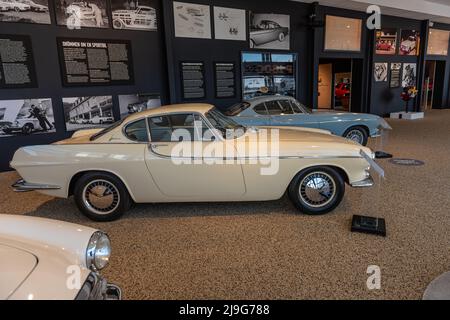 Göteborg, Schweden - 10 2022. April: Volvo P1800 Prototyp P958-X2 zu sehen Stockfoto