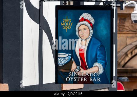 Historischer British Pub, Sinclair's Oyster Bar Stockfoto