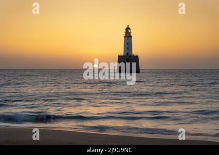 Rattray Head Lighthouse bei Sonnenaufgang Stockfoto