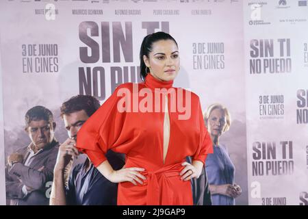 Die mexikanische Schauspielerin Maite Perroni nimmt an der Fotowand des Films 'Without You I Can't' (Sin Ti No Puedo) im Kino Paz in Madrid Teil. (Foto von Atilano Garcia / SOPA Images/Sipa USA) Stockfoto