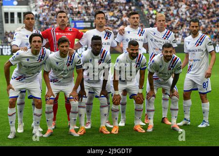 Mailand, Italien. 22.. Mai 2022. Der Start-11 von Sampdoria gesehen in der Serie Ein Spiel zwischen Inter und Sampdoria bei Giuseppe Meazza in Mailand. (Foto: Gonzales Photo/Alamy Live News Stockfoto