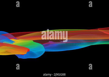 Abstrakt dekorativ gefärbter Rauch Stockfoto