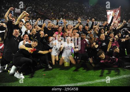 Salerno, Italien. 22.. Mai 2022. (5/22/2022) während der Serie A 2021/22 Spiel zwischen US Salernitana 1919 und Udinese Calcio Arechi Stadium (Foto von Agostino Gemito/Pacific Pres/Sipa USA) Kredit: SIPA USA/Alamy Live News Stockfoto