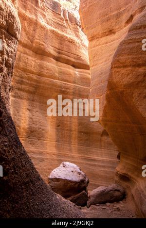 Durch den Canyon auf der Insel Gran Canaria Stockfoto