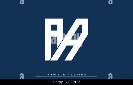 Buchstabenbuchstaben Initialen Monogramm Logo AA Stock Vektor