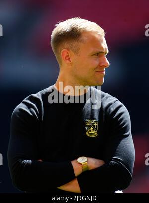 LONDON, ENGLAND - MAI 22: Mitchell Hand Joint Manager von Littlehampton Town während des Buildbase FA Vase Final 2021/2020 zwischen Littlehampton T Stockfoto