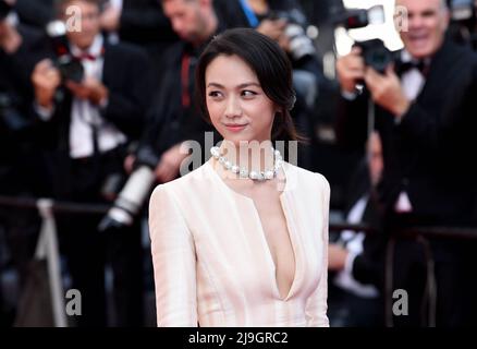 Tang Wei nimmt an der Entscheidung Teil, die Premiere während der Filmfestspiele von Cannes 75. in Cannes, Frankreich, zu verlassen. Bilddatum: Montag, 23. Mai 2022. Stockfoto