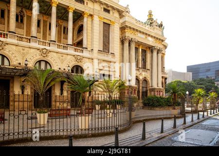 Theatro Municipal im Zentrum von Rio de Janeiro, Brasilien Stockfoto