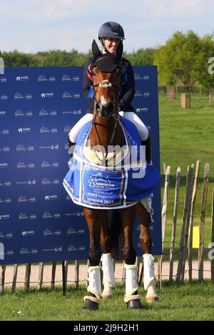 Laura Collett - London 52 - Gewinnerin bei den Badminton Horse Trials 2022 Stockfoto
