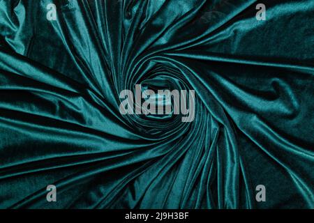 Luxuriöser Stoffhintergrund aus Samt, Velours-Stoff in trendiger Farbe Stockfoto
