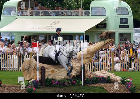 Tom Jackson - Capels Hollow Drift - Cross Country bei den Badminton Horse Trials 2022 Stockfoto