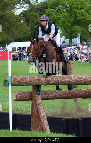 Thomas Carlile - Sansibar Villa Rose Z - Cross Country bei den Badminton Horse Trials 2022 Stockfoto