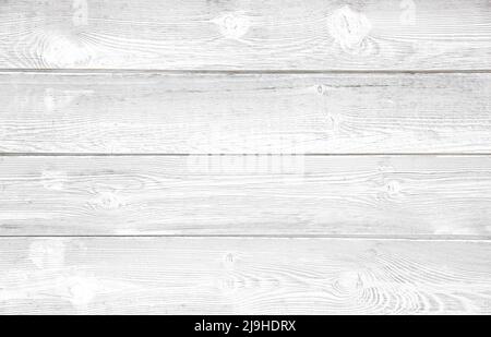 Weiße Holzplanke Hintergrund, Textur, Hintergrund, Tapete.Helles horizontales Holz leere Kopie Raum. Stockfoto