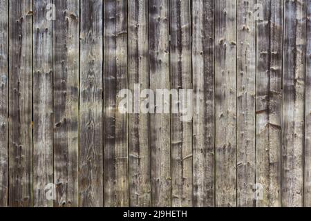 Vertikale Holzdiele Wand Hintergrund Stockfoto