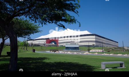 Al Bayt Stedium das Stadion wird das Eröffnungsspiel der FIFA Fußball-Weltmeisterschaft 2022 und die Spiele bis zum Halbfinale KATAR 24-05-2022 Stockfoto