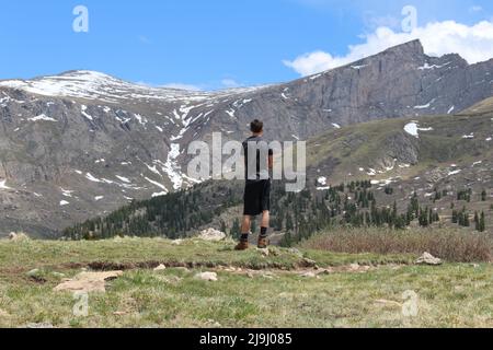 Mt Evans Wilderness am Fuße des Mount Bierstadt, einem 14.065 Meter hohen Berggipfel im Front Range der Rocky Mountains Stockfoto