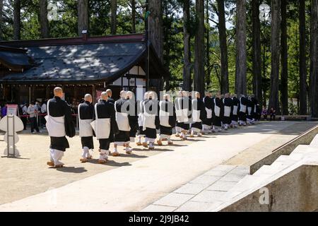 Präfektur Wakayama, Japan, 2022/03/05 , der Berg Kōya ( Kōya-san) ist eine große Tempelsiedlung in der Präfektur Wakayama, Japan südlich von Osaka. In t Stockfoto