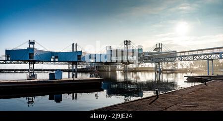 Allgemeine Außenansicht des 2016 geschlossenen Atlantis-Pavillons am Ontario Place in Toronto am 31. Dezember 2021. EXimages/Dominic Chan Stockfoto