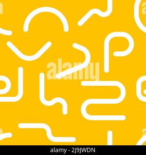 Nahtloses Muster mit geometrischen memphis-Formen Stock Vektor