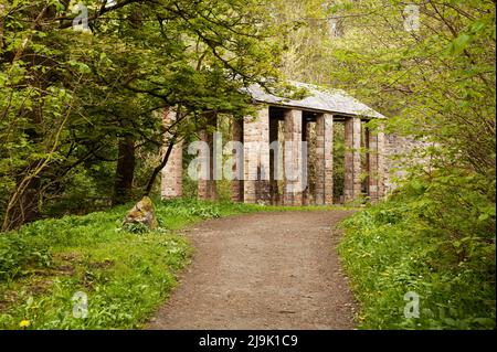 Lagerhalle in The Howk, Caldbeck, Cumbria Stockfoto