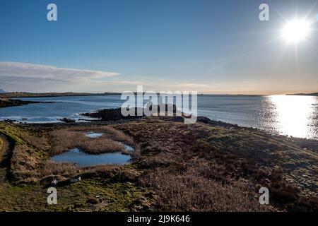 McSwynes Castle befindet sich in St. Johns Point in der Grafschaft Donegal - Irland Stockfoto