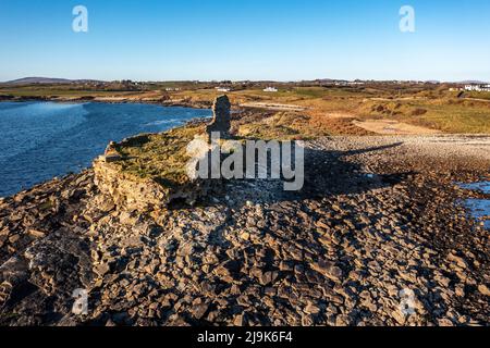 McSwynes Castle befindet sich in St. Johns Point in der Grafschaft Donegal - Irland Stockfoto