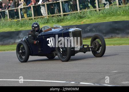 Winston Teague, Frazer Nash Falcon, Eine F P Fane Trophy, ein Einzelfahrer, 20-minütiges Rennen für den Kettenantrieb der Vorkriegszeit, Frazer Nash, Goodwood 79. Mitglieder Stockfoto