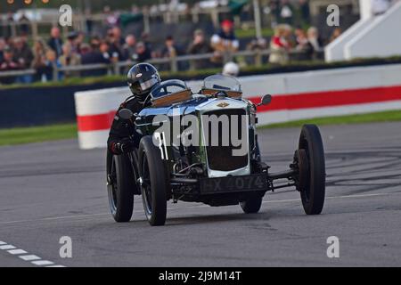 Winston Teague, Frazer Nash Falcon, Eine F P Fane Trophy, ein Einzelfahrer, 20-minütiges Rennen für den Kettenantrieb der Vorkriegszeit, Frazer Nash, Goodwood 79. Mitglieder Stockfoto