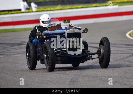 Hamish Monro, Frazer Nash Super Sports, Eine F P Fane Trophy, ein Einzelfahrer, 20-minütiges Rennen für den Kettenantrieb der Vorkriegszeit, Frazer Nash, Goodwood 79. Mem Stockfoto