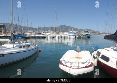Marina Area, Fuengirola, Malaga, Spanien Stockfoto