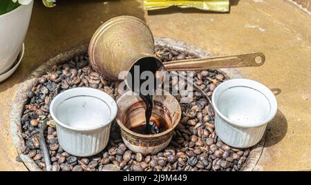 Der bosnische Kaffeebrunnen Stockfoto