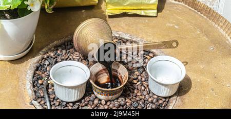 Der bosnische Kaffeebrunnen Stockfoto