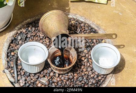 Der bosnische Kaffeebrunnen Stockfoto