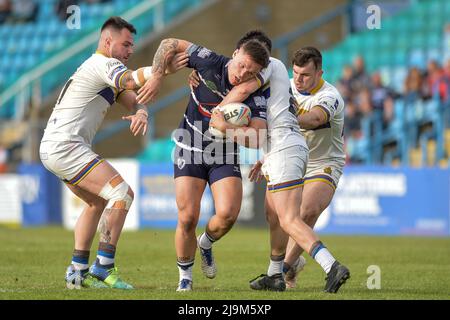 Featherstone, England - 21.. Mai 2022 - Tyla Hepi von Featherstone Rovers macht beim Debüt eine Pause. Rugby League Betfred Championship Featherstone Rovers vs Whitehaven RLFC im Millenium Stadium, Featherstone, UK Dean Williams Stockfoto
