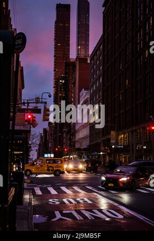 Spannende Strassen New York Ebenbild