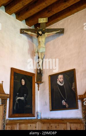 Innenraum des Schlosses Tratzberg in Tirol Stockfoto