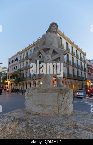 Seemann Denkmal, Ibiza Stadt, Ibiza, Eivissa, Balearen Inseln, Spanien, Europa Stockfoto