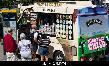 Ice Cream Van Southbank London Stockfoto