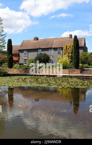 Bibliothek / Lesesaal, RHS Hyde Hall Gardens, in der Nähe von Chelmsford, Essex, Großbritannien Stockfoto